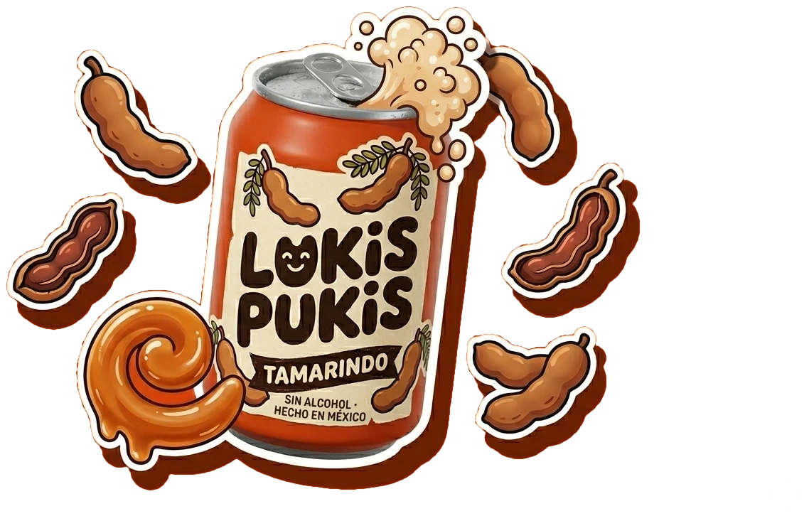 Lata Lukis Pukis de tamarindo con stickers